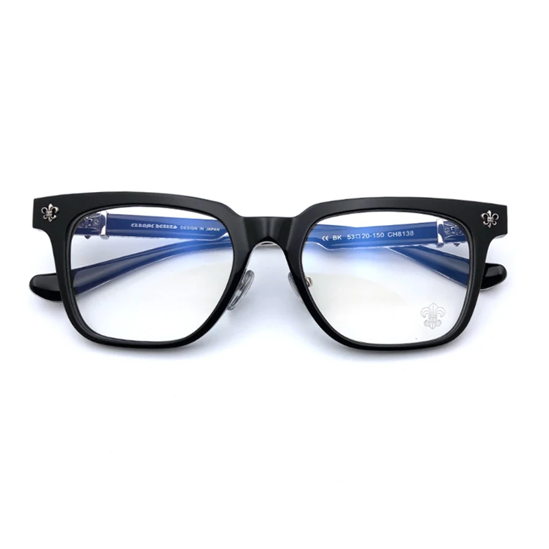 Sheet Glasses Frame Retro Literary Full Frame Black Optical Glasses Avant-garde Men and Women Personalized Large Frame Myopia Glasses