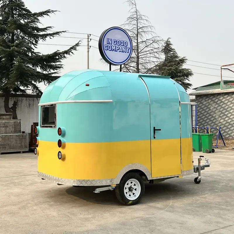 3M Concession BBQ Truck Mobile Food Trailers Fully Equipped Us Standards Coffee Ice Cream Hotdog Food Trolley Cart Vending Kiosk