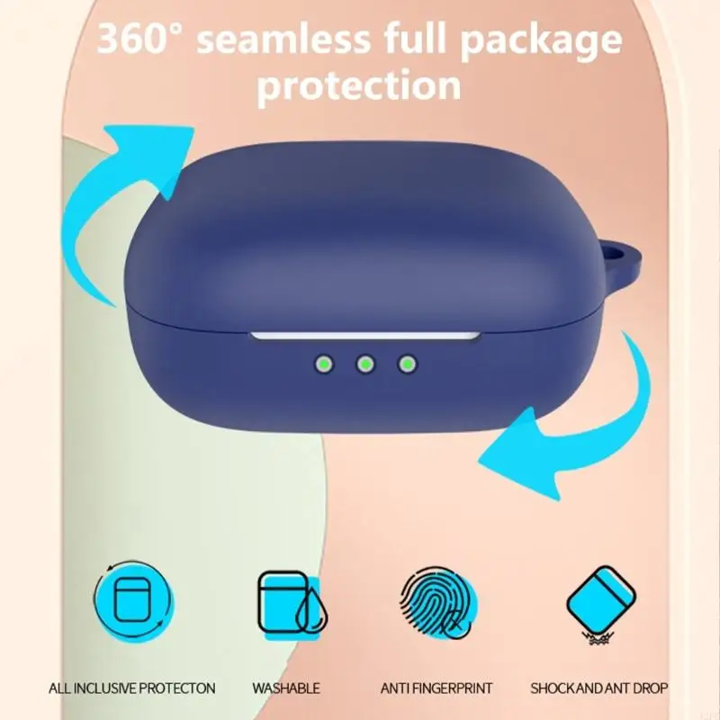 J2FC Protector Case Case Cover Cover Wireless Learbuds Silicone Shell