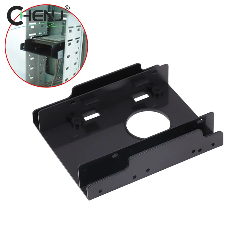 1 Set Hard Drive Internal Adapter Mounting Kit Bracket Dual Desktop SSD Mounting Bracket 2.5 To 3.5 Inch Hard Disk Bracket