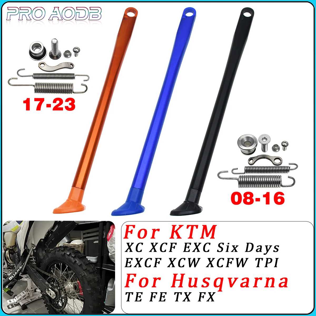 

Motorcycle Parking Side Stand Kickstand With Spring Kit For KTM XC XCF XCW XCFW EXC EXCF Husqvarna TE FE TC FC TX FX Dirt Bike