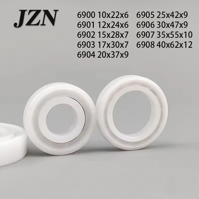 2/5/10Pcs POM plastic bearing 6900 6901 6902 6903 6904 6905 6906 6907 6908 2RS RS double sided seal corrosion resistant oil free