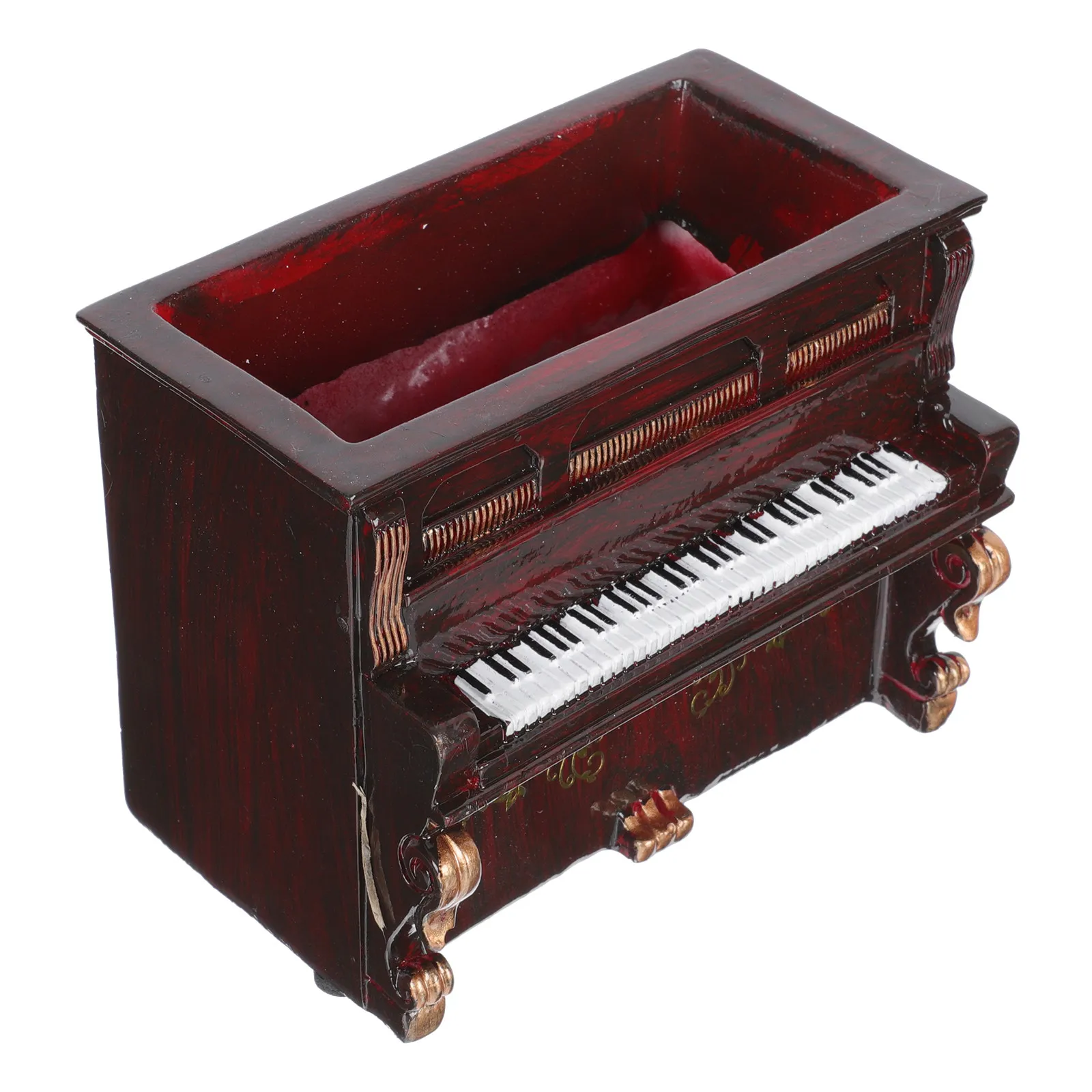1Pcs Resin Craft Piano Flower Pot Mini Succulent Pot Modern Desktop Decor Plant Container for Home Office Cactus