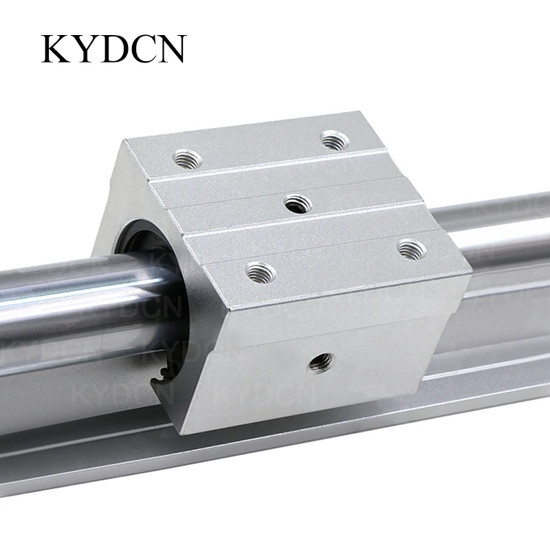 High Precision Low Noise SBR Sliding Block 4pcs SBR10/12/16/20UU Linear Motion Bearing for DIY Woodworking CNC Router