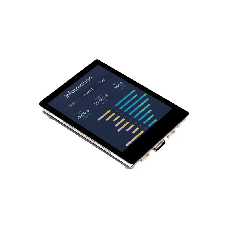 Waveshare ESP32-S3-LCD-2.8,ESP32-S3 2.8inch Display Development Board, 240×320, IPS, 32-bit LX7 Dual-core Processor, Up to 240MH