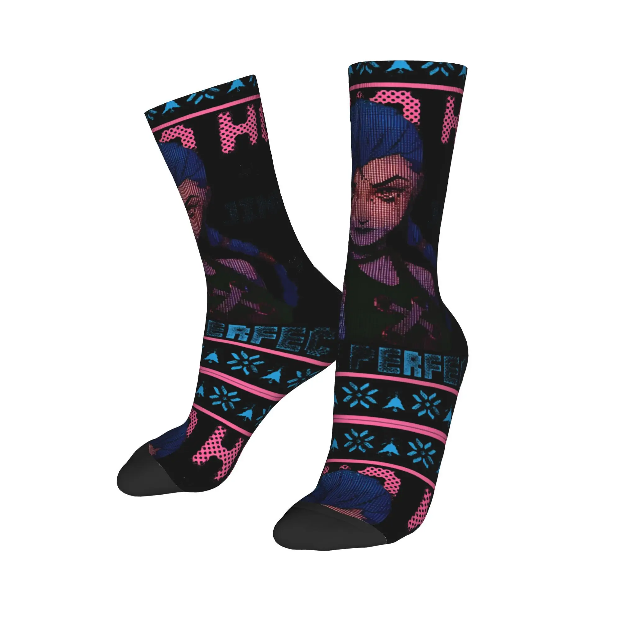 

New Male Men Socks Harajuku Arcane A Very Jinxed Christmas Sock Polyester Graphic Women's Sock Spring Summer Autumn Winter