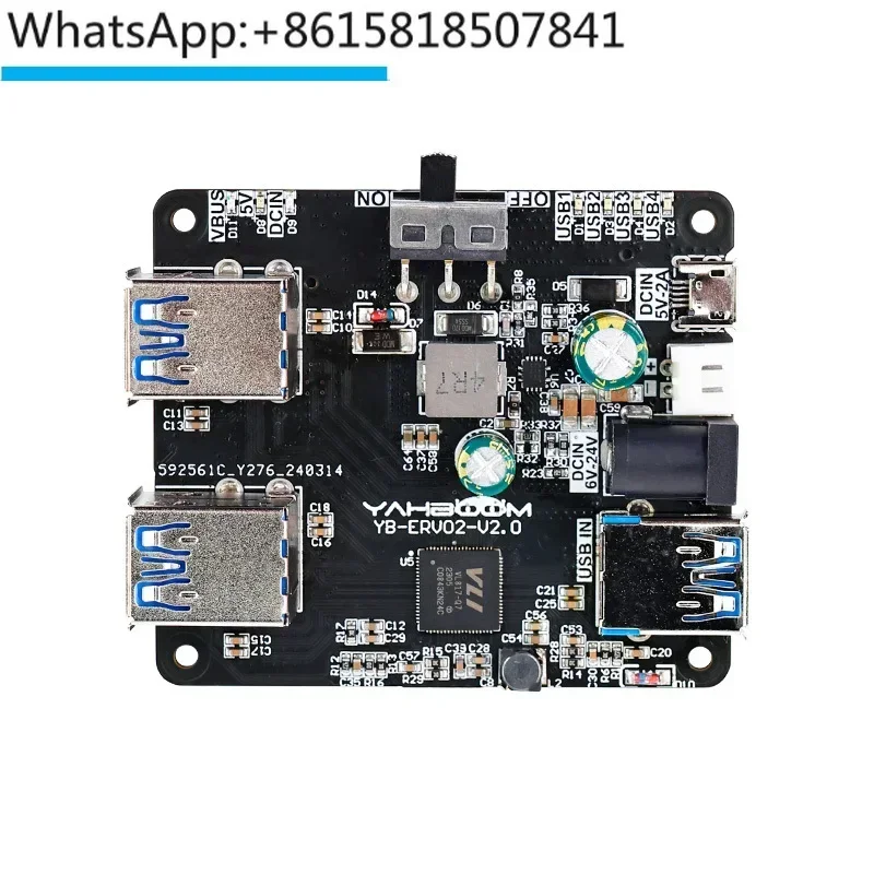 USB expansion board ROS robot car expansion dock HUB Raspberry Pi 5 JETSON NANO