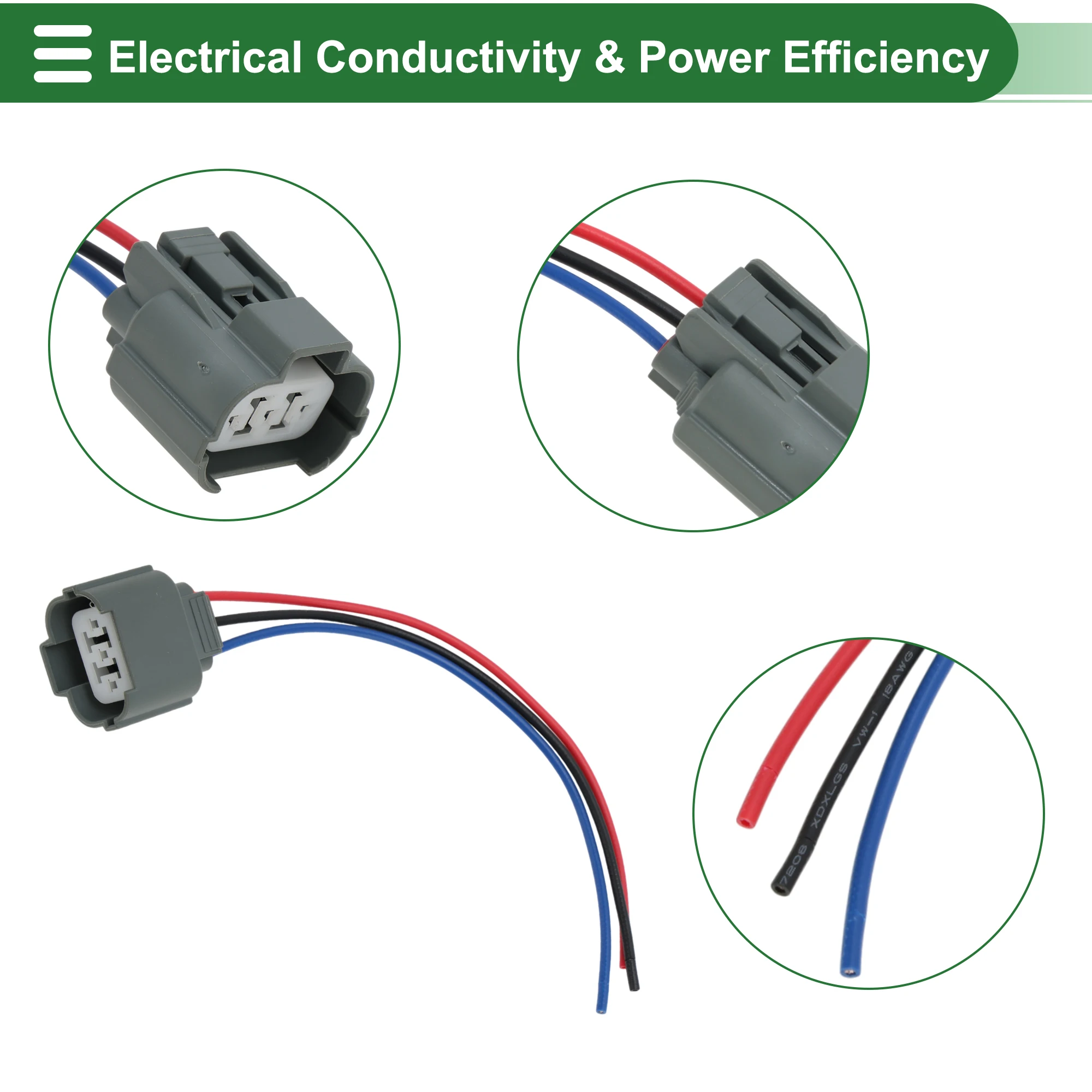 UXCELL 3 دبابيس الاستشعار الأسلاك يسخر سرعة الاستشعار الأسلاك تسخير ل ACURA CL 1997 No.DYIY1010 3 قطعة محطة 1 مجموعة 18 مقياس