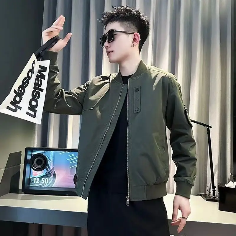 

Trendy Hipster Jacket Men's Spring Autumn Baseball Coat Men's Casual Top