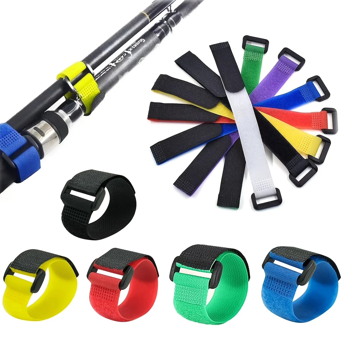 10/20 قطعة الصيد رود التعادل حامل حزام الحمالة السحابة هوك حلقة العلاقات حزام الصيد رود الربط التفاف الفرقة في الهواء الطلق الأسماك أداة