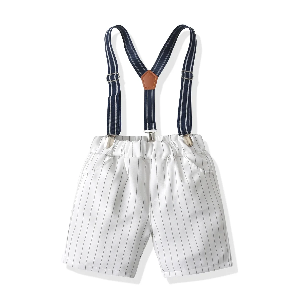 Shorts For Casual Outfit Fashion Red +Green Shorts With Suspender 2 PCS Suit For Birthday Party For 6M-7Years Baby Boy Newborn