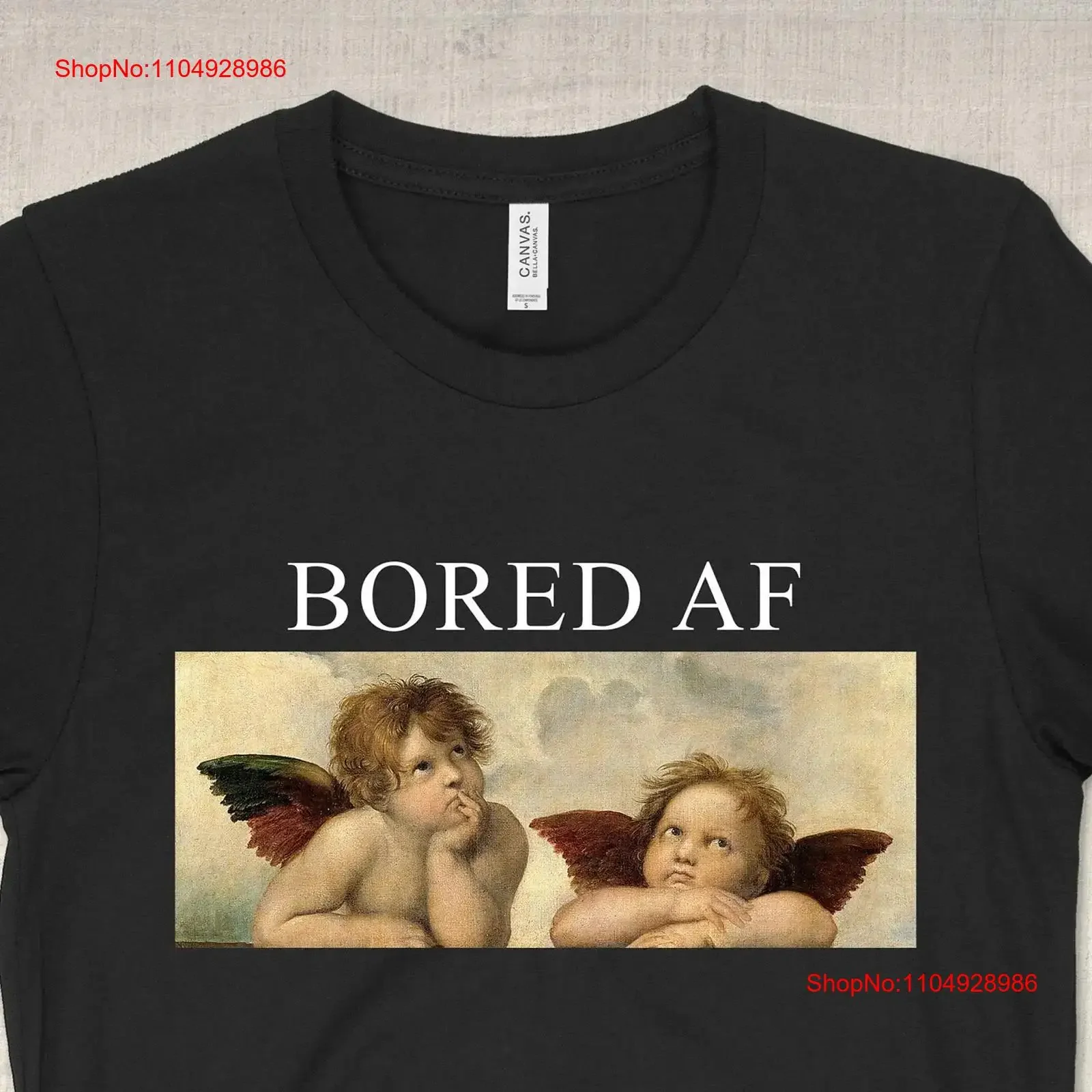 

Bored AF arT T Shirt Raphael Angels funny men cherubs grunge graphic tee women classic aesthetic clothing cool gift for friend