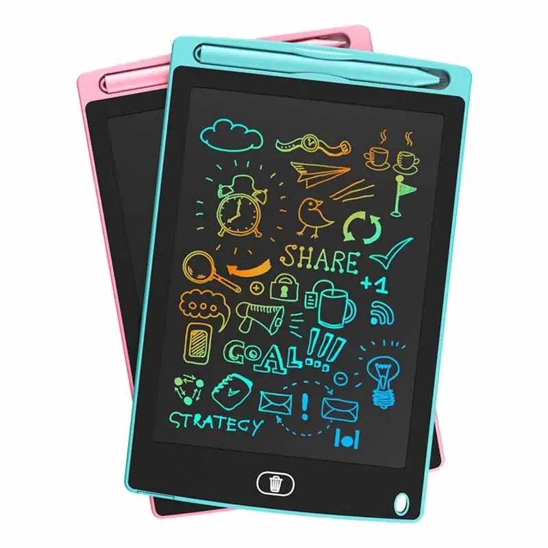 Tablette d'écriture LCD pour enfants, planche à dessin, graffiti, jouets sub, écriture manuscrite, tableau noir, planche à dessin magique, cadeau jouet, 6.5 pouces, 8.5 pouces