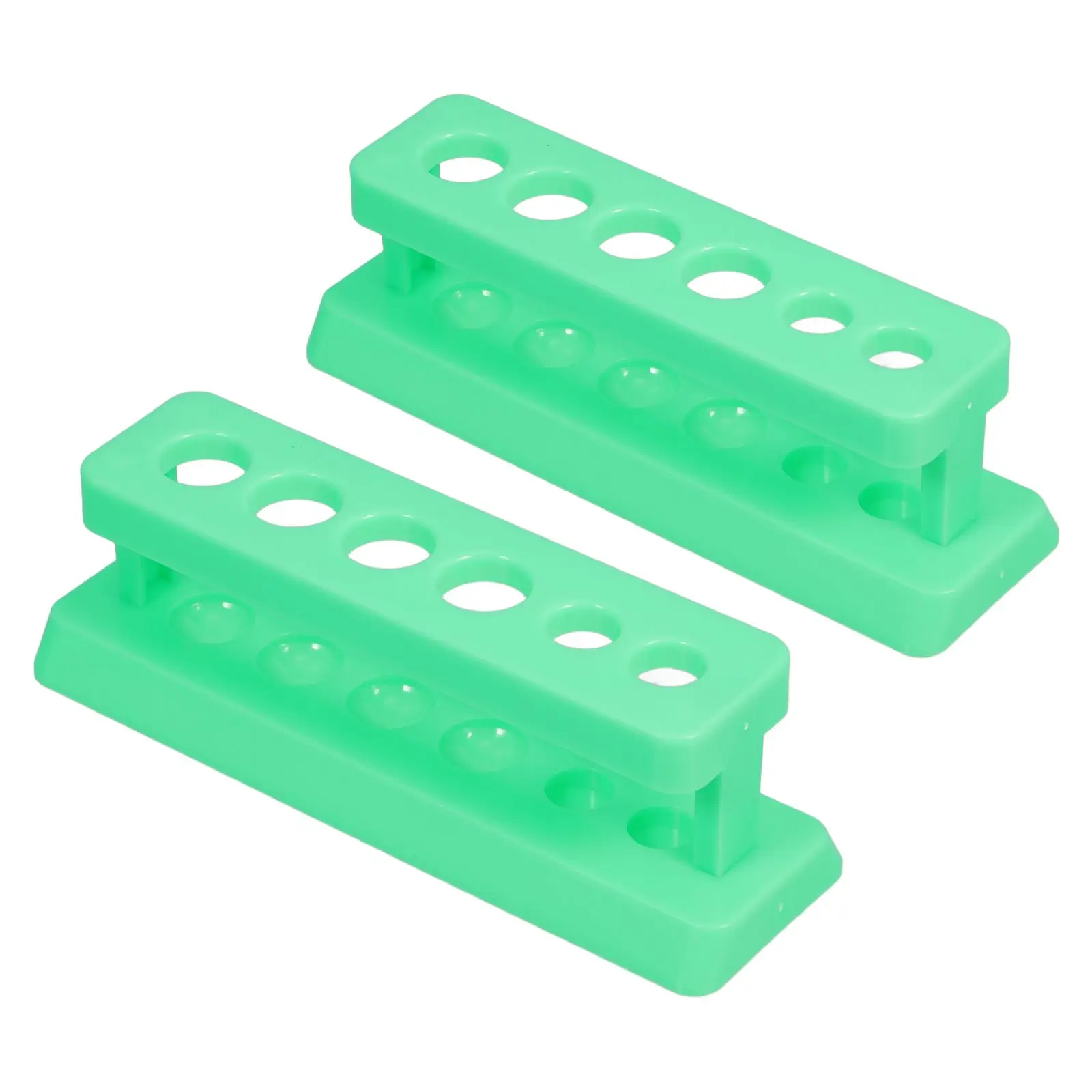 

2 Pcs Test Tube Rack Holder Teaching Aids Organizer Plastic Storage Primary School