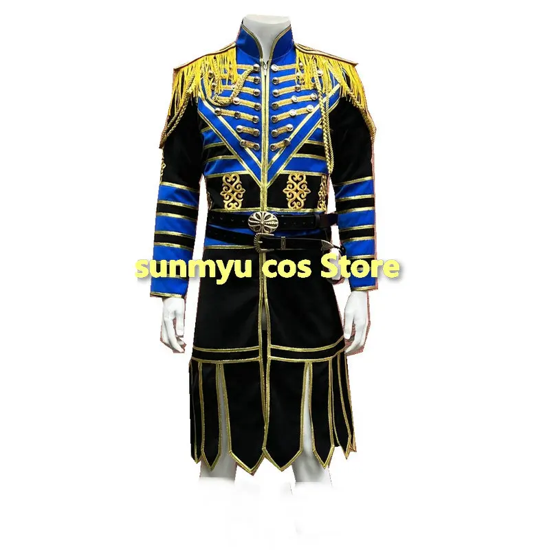 

Ohsama Sentai King Ohger Ohkuwagata Ohger Cosplay Costume Blue Coat Rakuresu Hasuti Cosplay