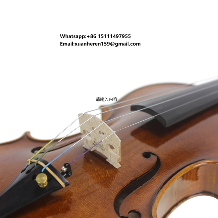 

China Supplier Supply High Quality Handmade Full Size Nice Sound Advanced Violin