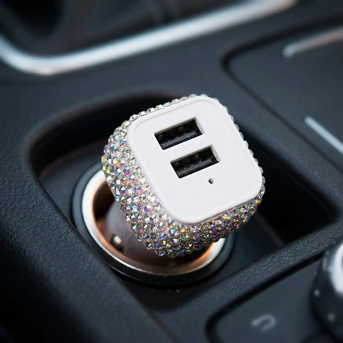 3A USB Schnell-Ladeadapter für Auto Zigarettenanzünder-Buchse Dual-Ports USB-A für Handy Auto-Ladeadapter