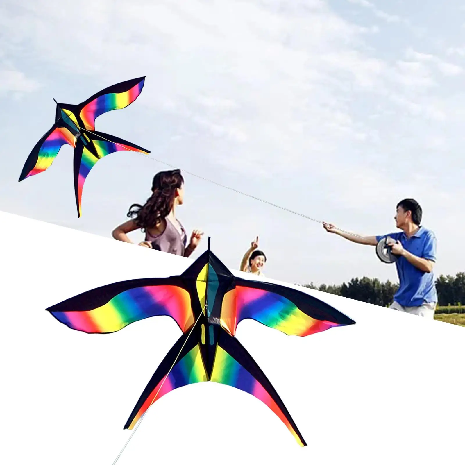 Large Swallow Kite Single Line Vivid for Outdoor Games Activities