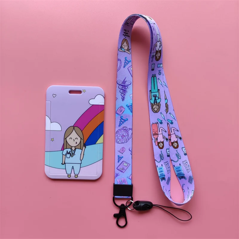 Krankenschwester Arzt Lanyard Ausweishalter Lanyard Mädchen Ausweishalter Umhängebänder Frauen Ausweishalter Schlüsselanhänger Zubehör – Detail 23