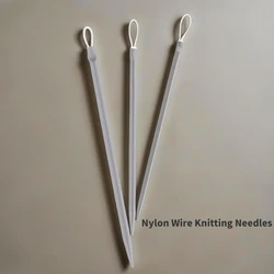1/3Pcs Nylon Big Eye Nylon Wire Knitting Needles Yarn Sewing Needles Apparel Sewing & Fabric Art Craft Wool Thick Knitter