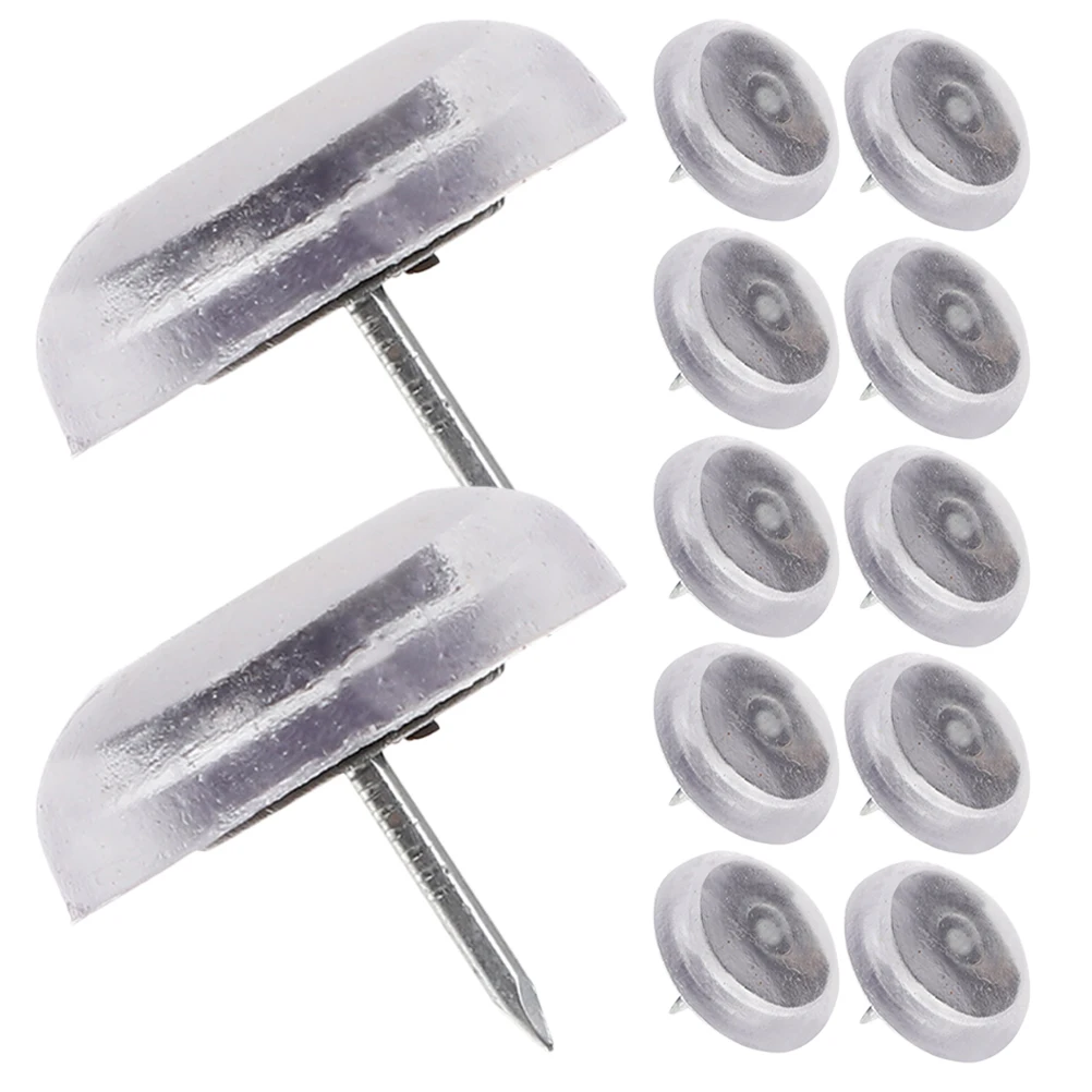 

24 Pcs Furniture Leg Protectors Chair Table Pins Non Slip Silicone Heavy Duty Flat Head Anti Noise Wear Resistant Easy
