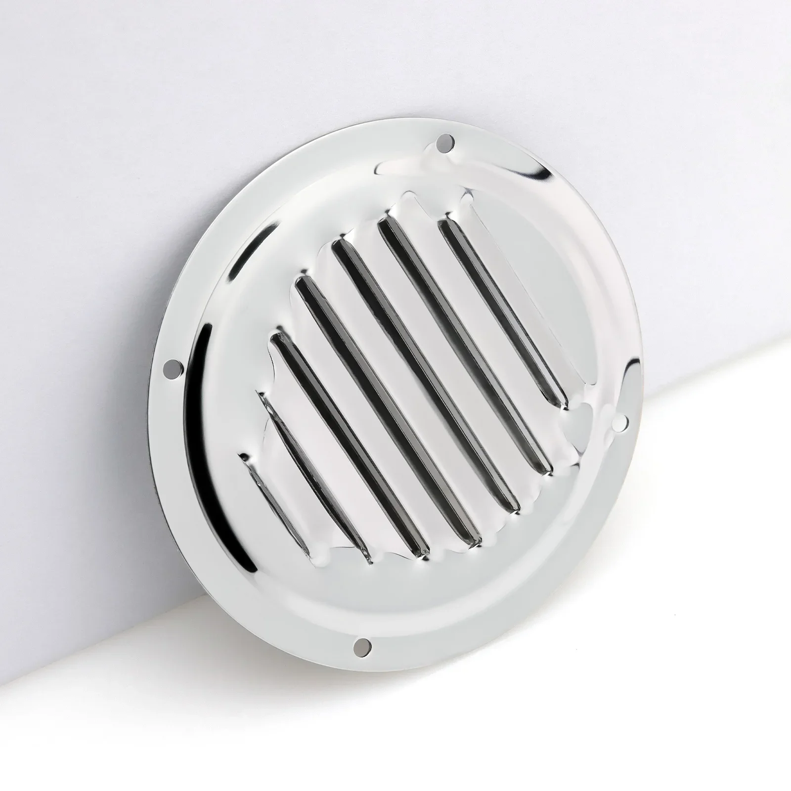 * Air Outlet Vent Duct Ventilation Cover Hole Plug Grill 316 Stainless Steel Louvered Vent Round & Square Marine Air Vent Grille