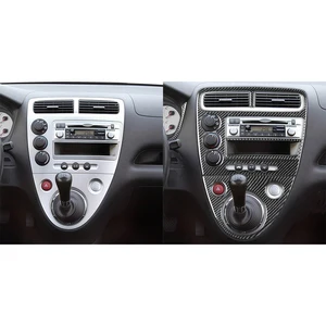 Carbon Fiber Gear Shift Kit Panel for Honda Civic SI 2001-2005, Central Control Board, Interior Accessories of the Car, Decorative Sticker 12 Main Sales Acetate Civic SI Panel - №4