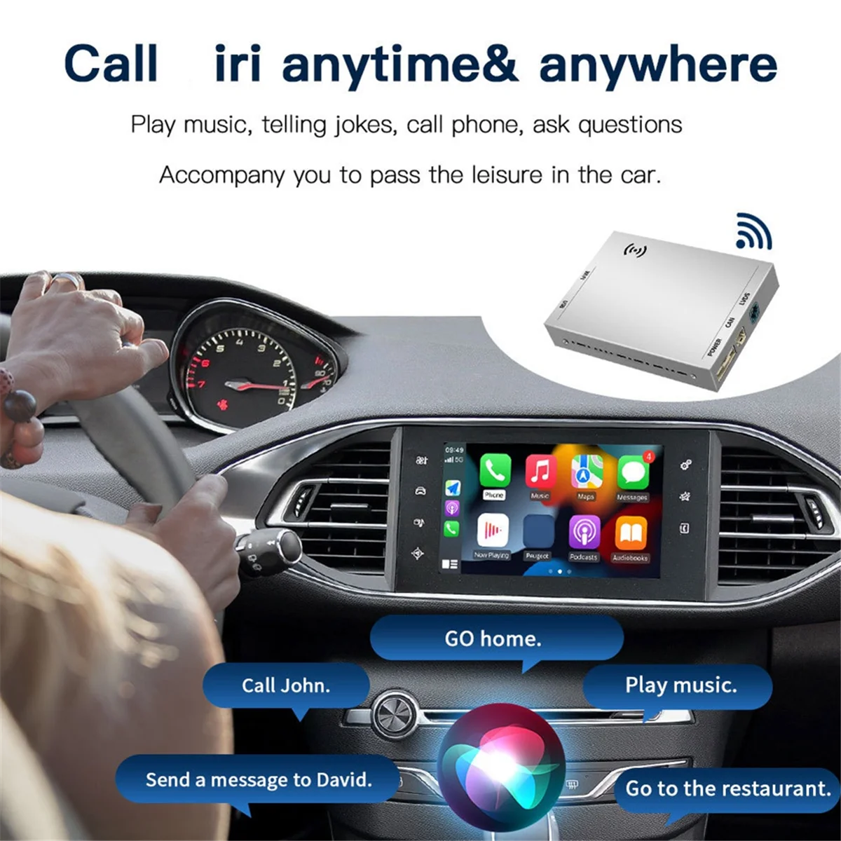 

M53K_Wireless Carplay Android Auto Decoder for Citroen C4 C5 DS3 Peugeot