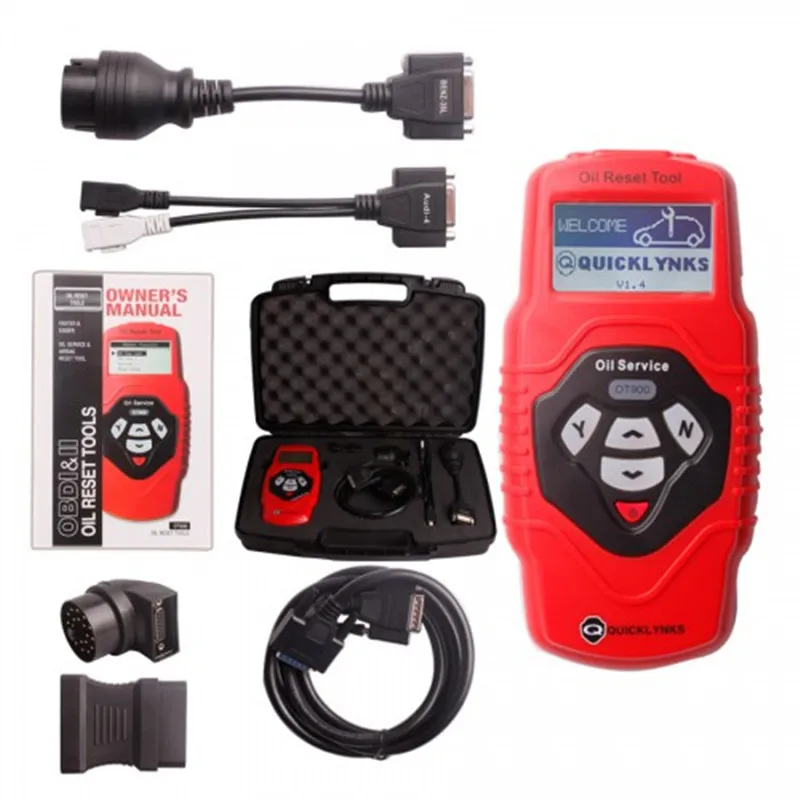 

Quicklynks Oil Service and Airbag reset Tool OT900 (Multilingual Updatable)