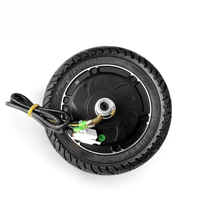 Kit de roda de motor de freio de tambor de cubo sem escova para scooter elétrica DIY 350W 8 polegadas