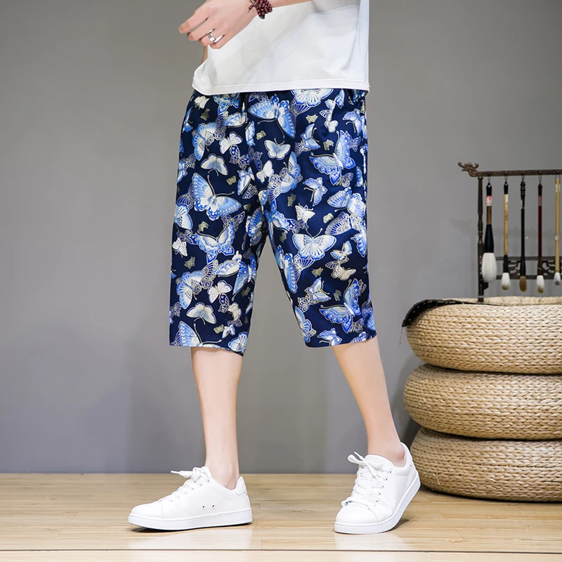 

Calf-Length Summer Man Pants Work Wear Big Size Men's Sweatpants Straight Pants Men Fashion Summer Workwear Streetwear 2024 New