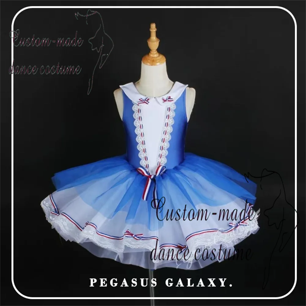 Costume da spettacolo per abito da principessa in tulle gonfio per ragazze primaverili ed estive per la presentazione sul palco.