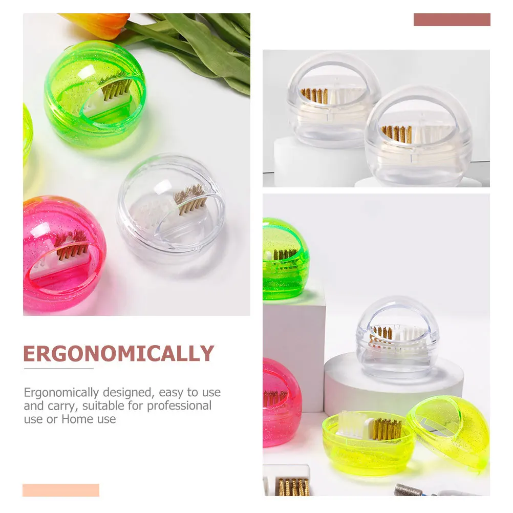 1 ensemble de perceuse à ongles, boîte de nettoyage, forets à ongles portables, brosse, fournitures de manucure adaptées aux voyages, utilisation au travail, fourniture de manucure