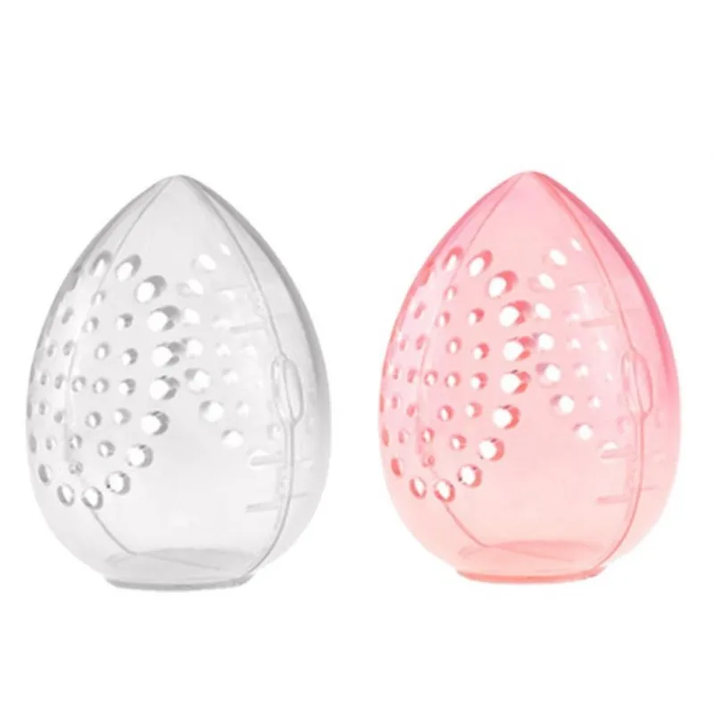 AfricTransparent Puffs Boîte de séchage, mallette de rangement, support d'éponge portable, cosmétique en forme d'œuf, support de bouffée de maquillage T1, 1 pièce