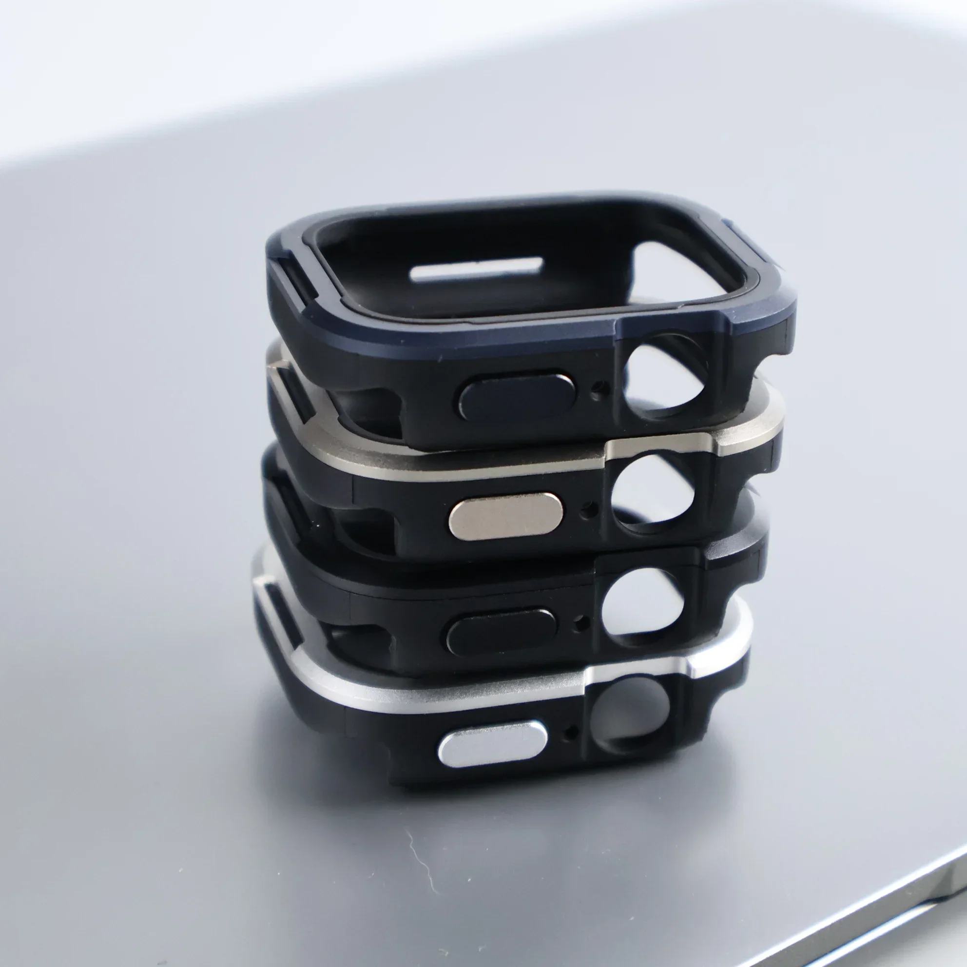 Metal + TPU Case For Apple Watch 46mm 45mm 44mm 42mm 41mm Protector Frame Cover For iWatch Series 10 9 8 7 6 5 4 SE Ultra 2 49mm