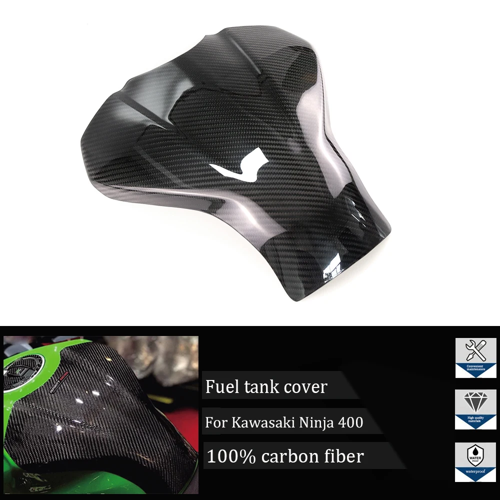 

Suitable for Kawasaki Ninja 400 2018 2019 2020 2021 2022 Motorcycle carbon fiber accessories, fuel tank cap, fuel tank cover