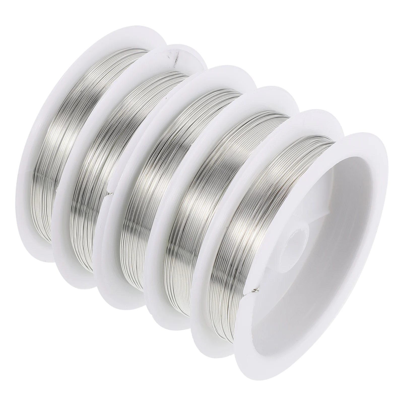

Copper Wire Rolls for Jewelry Making DIY Projects Craft Decorative Stainless Steel Wire Home Use Silver Engrave Safe Durable