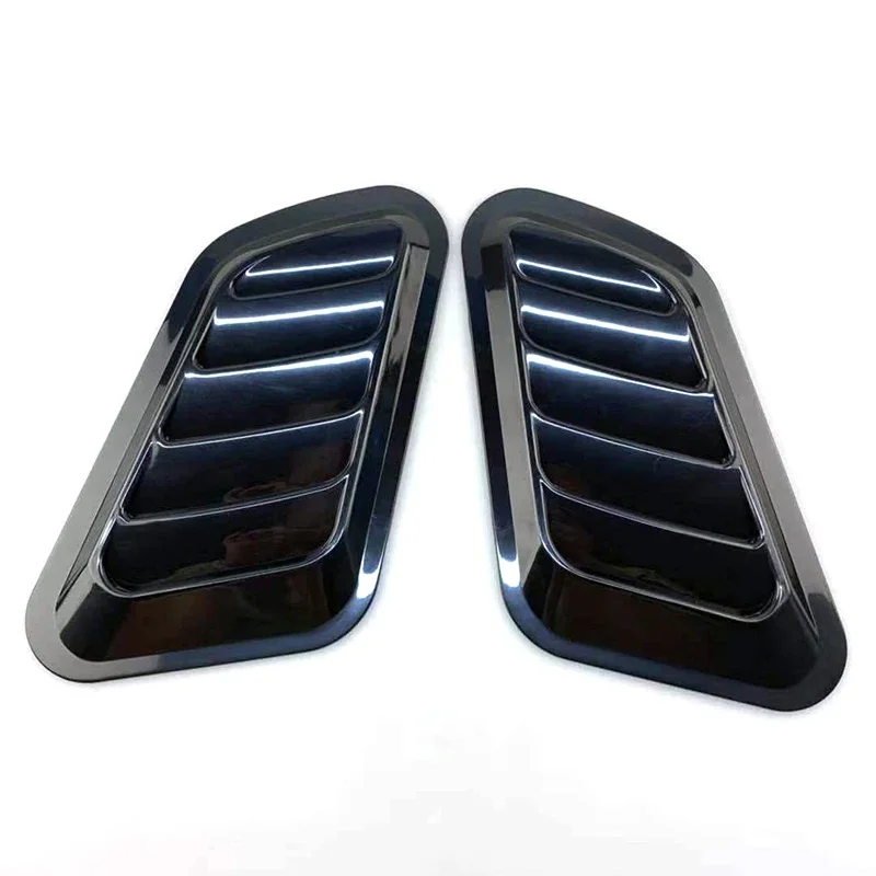 Universal Carbon Fiber Car Vent Cover, Cell Air Flow Intake, Capô Scoop Bonnet, Adesivos decorativos, Styling