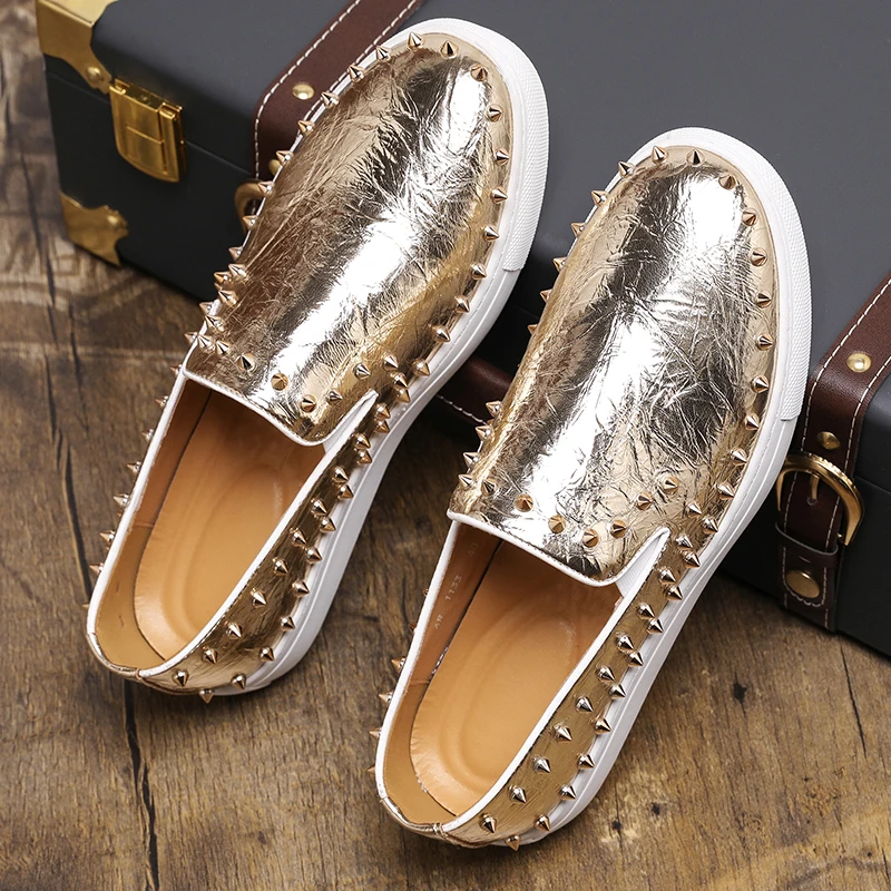 New Men Fashionable Tassel Shoes White Gold Lightweight and Comfortable Business and Office Brand Lefu Shoes  38-48 Men Shoes