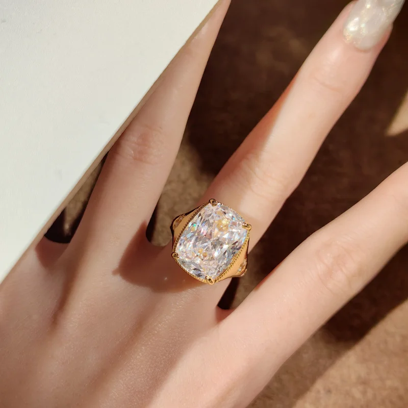 2026 New Design - AAA Grade Zirconium 925 Sterling Silver Ring - Elegant Engagement Ring for Ladies, Party Jewelry