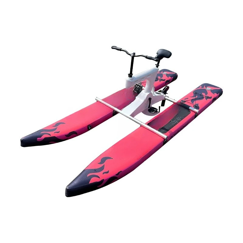 

Single water inflatable bicycle, rubber fishing attractions, boat tours, pedal recreational boats, water equipment