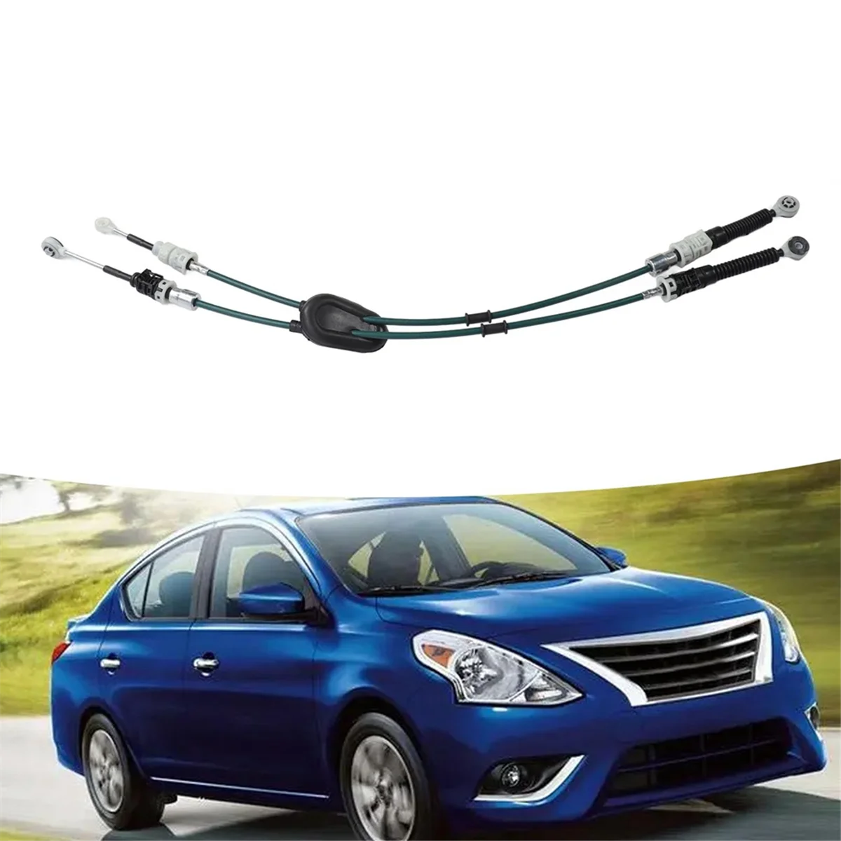 Car Shift Cable 34413-3AM0A Shifter Control Cable for Nissan Versa 2007‑2019 Automotive Transmission Shift Cables