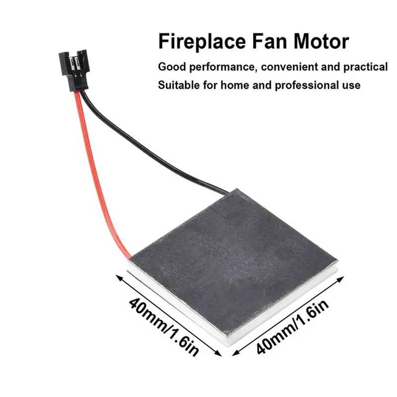 AT29-4Pcs Fireplace Fan Generator Sheet Fireplace Fan Motor Stove Oven Thermoelectric Electric Generator Motor Accessories