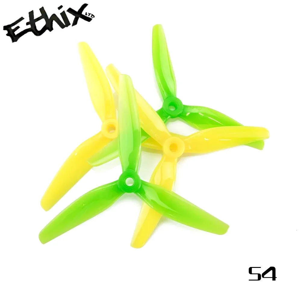 6คู่ (6CW + 6CCW) hqprop ethix S4มะนาว5X3.1X3 5031ใบพัดพีซี3ใบสีเขียว + สีเหลืองสำหรับ RC FPV ฟรีสไตล์5นิ้วโดรน