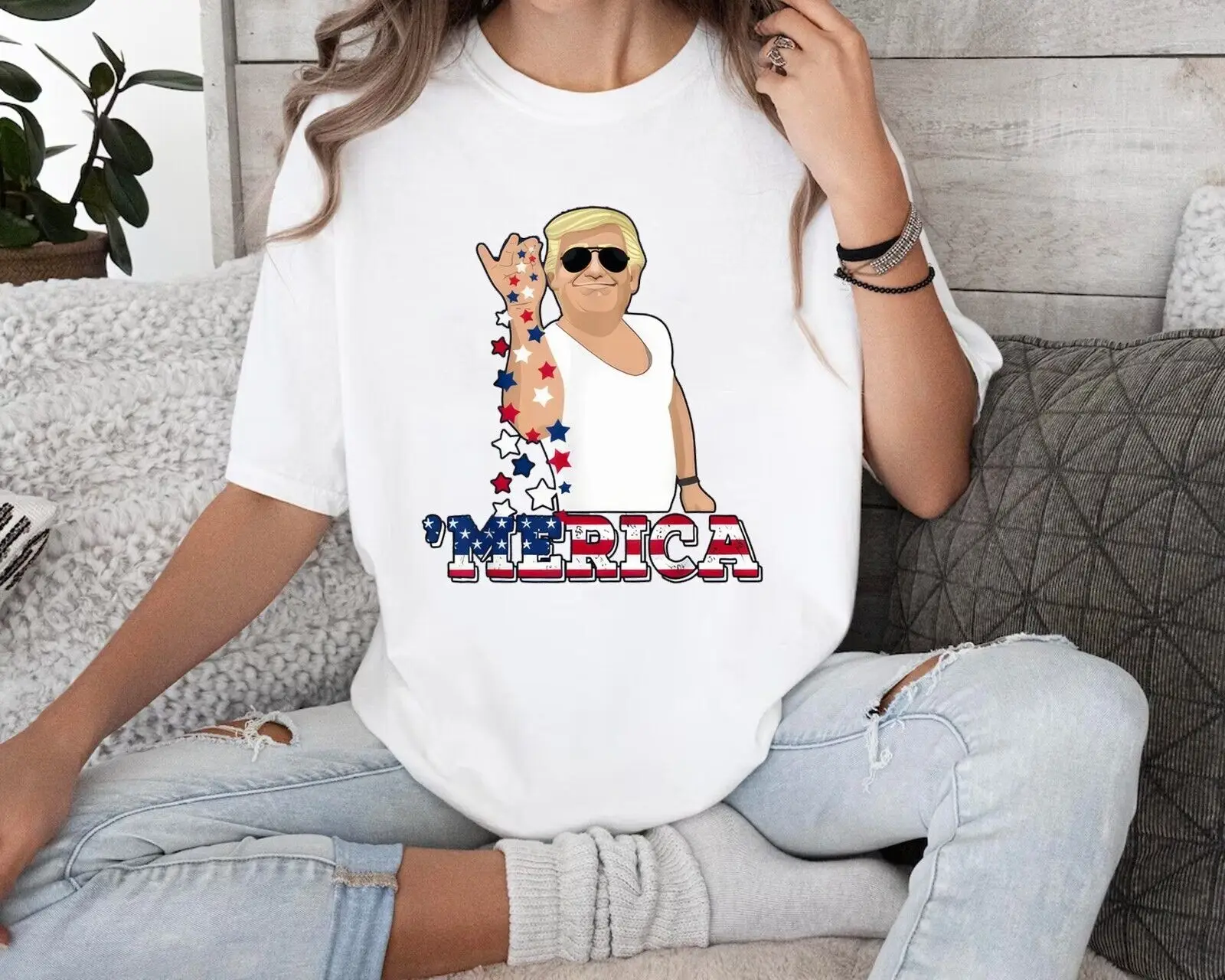 Trump 'Merica T-shirt, Trump Bae Funny 4th of July Shirt