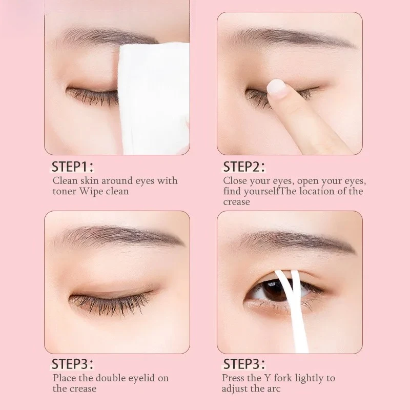 Eye tape Double Fold Eyelid Tape Sticker Invisible Lace Eyelash Extension Selfadhesive Under Eye Lashes Shadow Patch Beauty Tool view 2