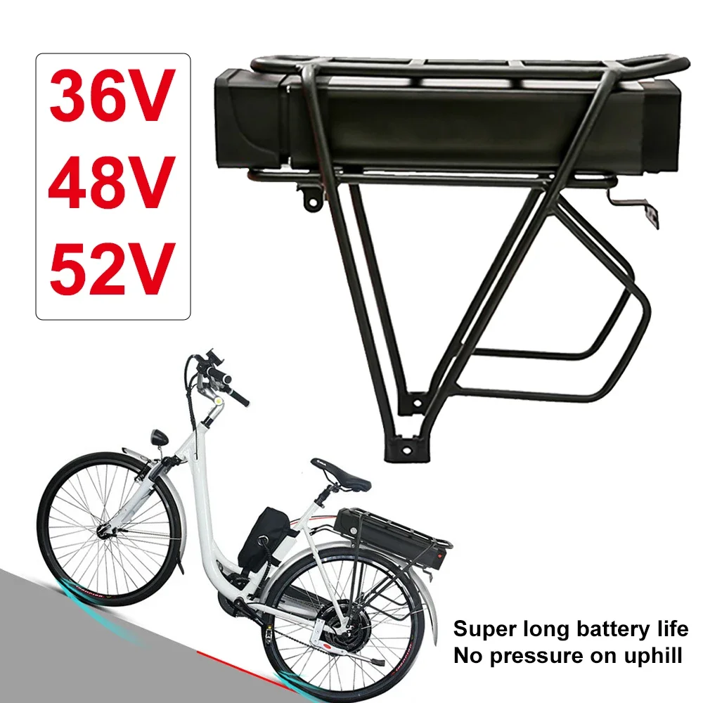 

48V 20AH 25Ah 36V 30Ah Ebike Battery 52V electric bike Bicycle battery for Bike Lithium Li-ion Battery Pack Rack Carrier Trunk