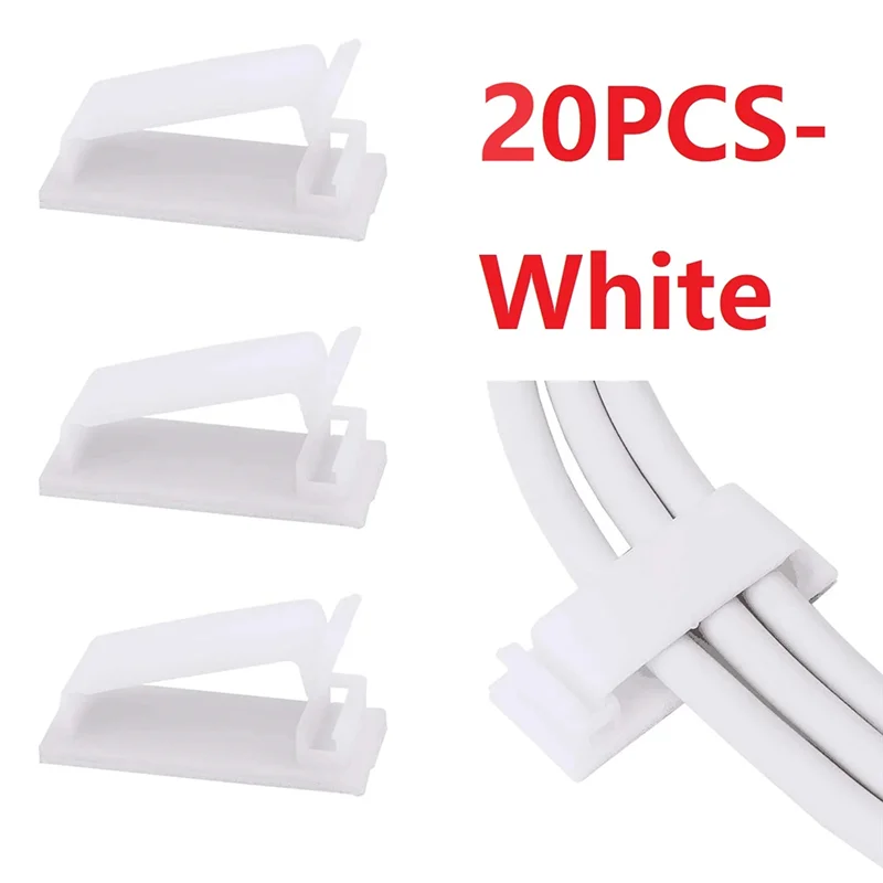 

Acrylic Backed Cable Organizer Plug Cable Fixer Self-Adhesive Storage Hole-Free Multifunctional Cable Organizer Easy To Use