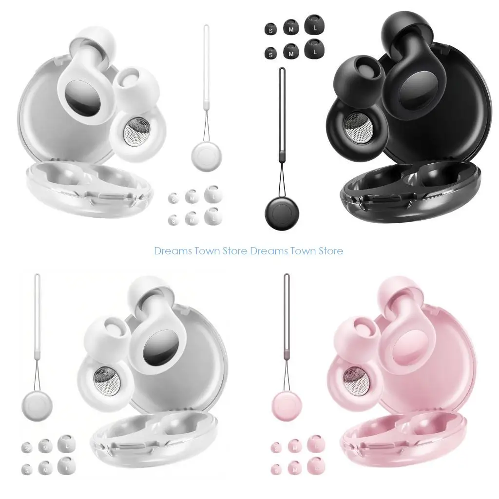 

HX6A Noise Reduction Earplug Reusable Silicone Earplug with Case for Work Study