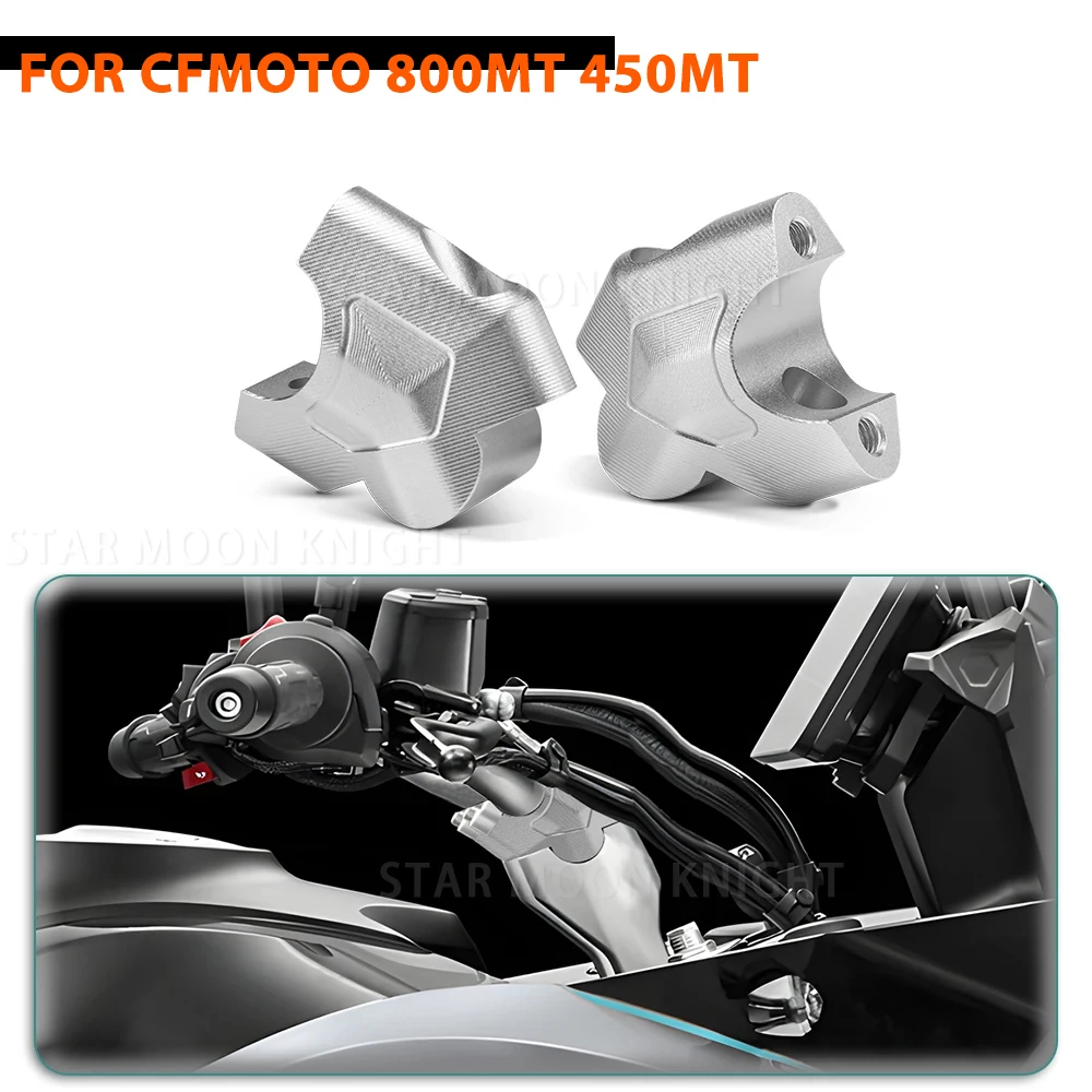 Motorcycle Accessories For CFMOTO 800MT 450MT 450 800 MT Handlebar Riser Mount Clamp Handle Bar Heighten Move Back Adapter